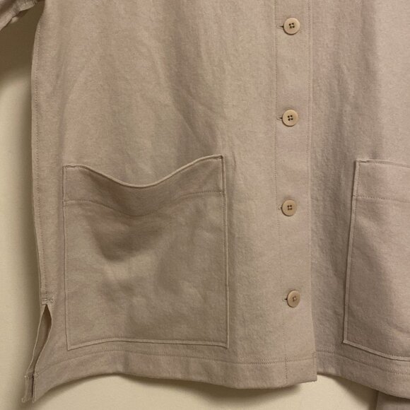 SOLD Eileen Fisher Light Wool Overshirt - Picture 5 of 10